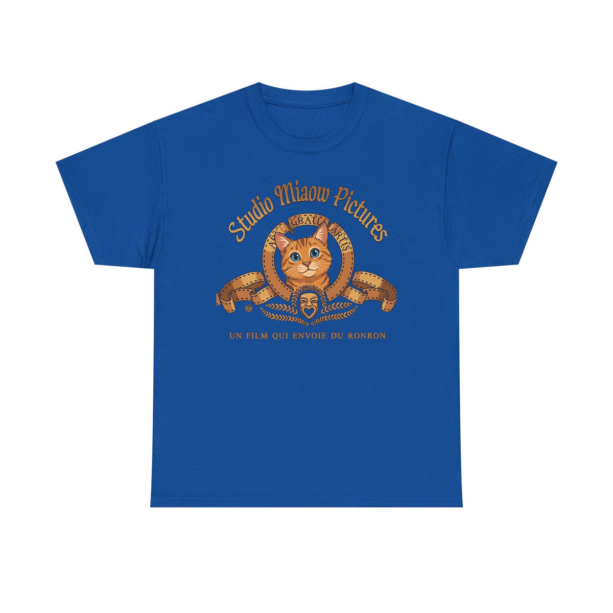 Retro Movie Lion Parody Cat T-Shirt — Studio Miaow Pictures