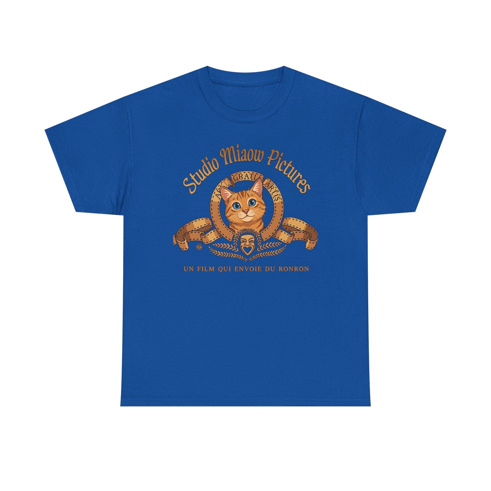 Retro Movie Lion Parody Cat T-Shirt — Studio Miaow Pictures