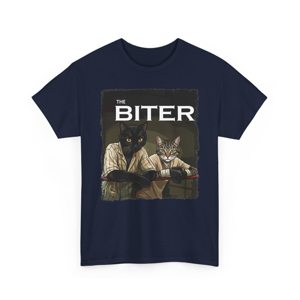 The Biter Cat T-Shirt — Retro Boxing Cats Graphic Tee