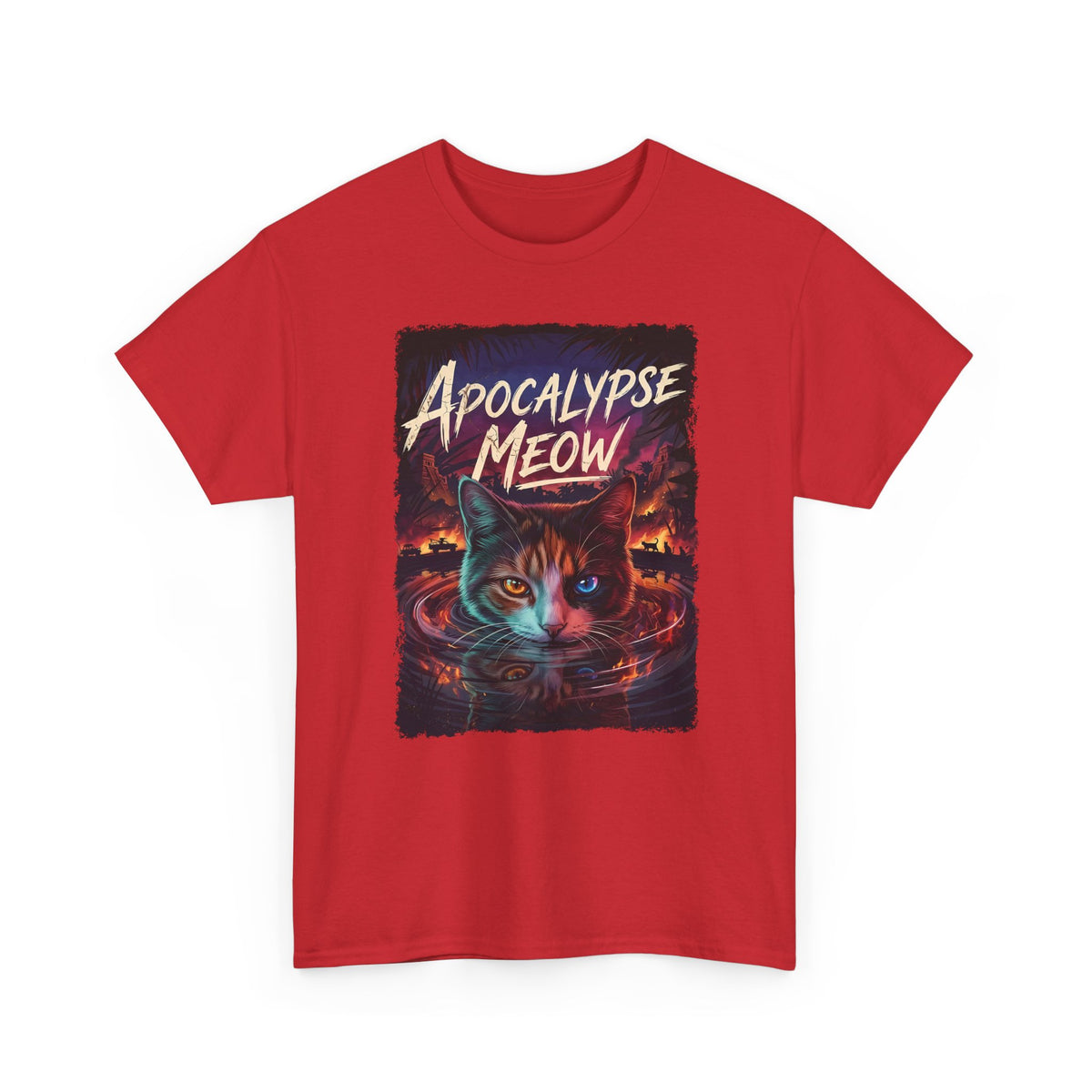 Apocalypse Meow T-Shirt — Cute Post-Apocalyptic Cat Graphic Tee