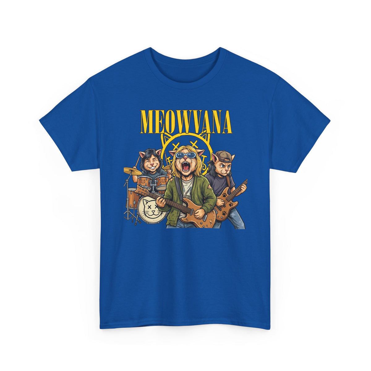 Meownirvana Cat Rock Band Tee