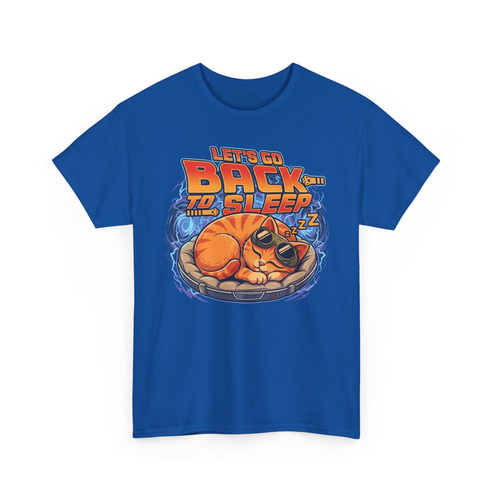 Back to Sleep Cat T-Shirt — Retro Sleepy Cat Graphic Tee
