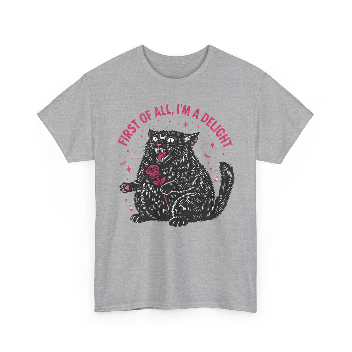 Black Cat "First of All I'm a Delight" T-Shirt