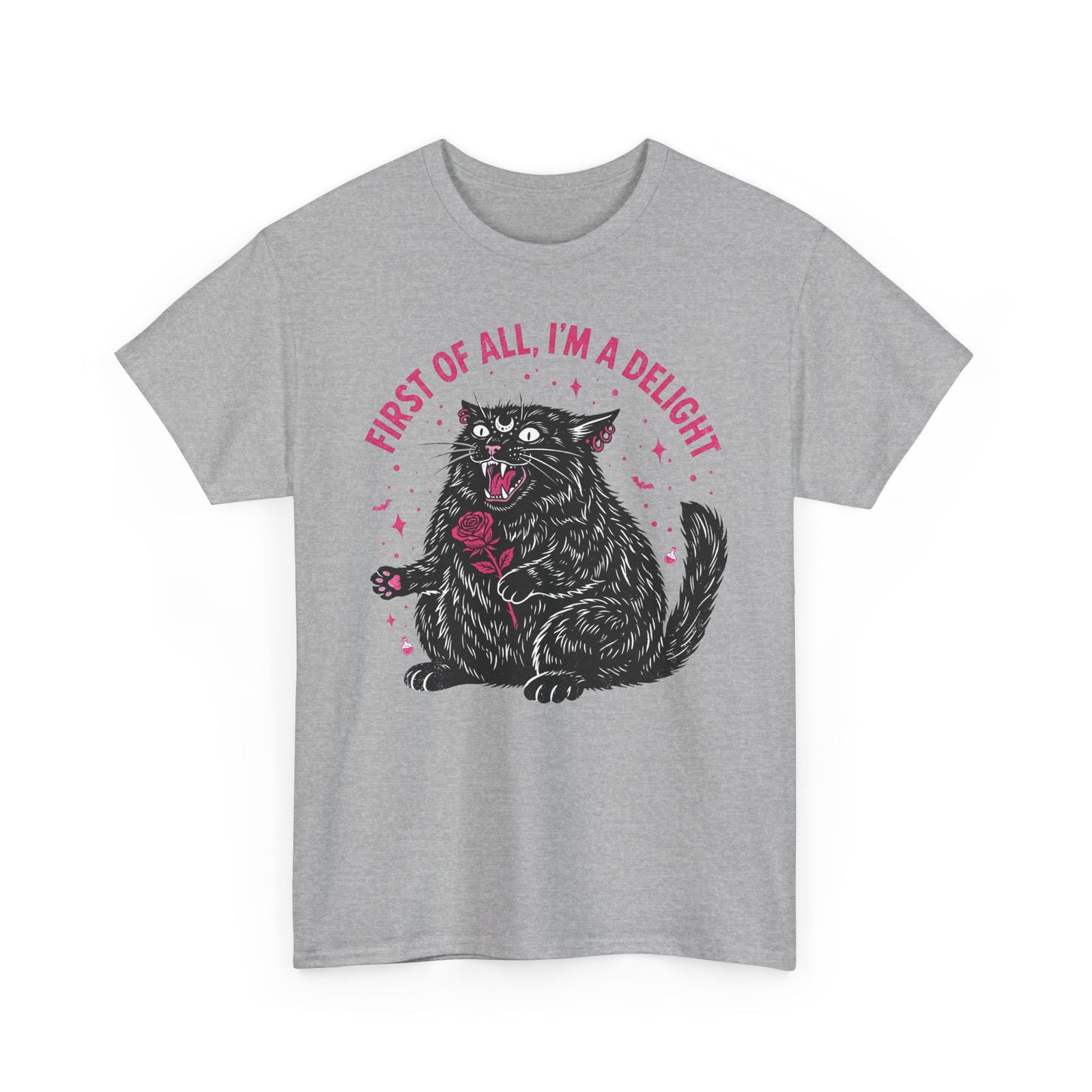 Black Cat "First of All I'm a Delight" T-Shirt