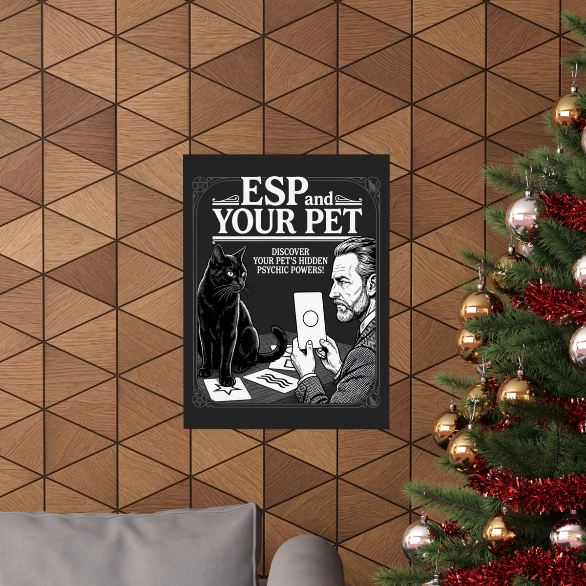 ESP & Your Pet Cat Poster — Psychic Cat Lover Poster