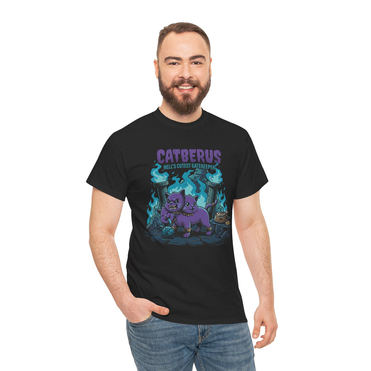 Catberus Spooky Cat T-Shirt