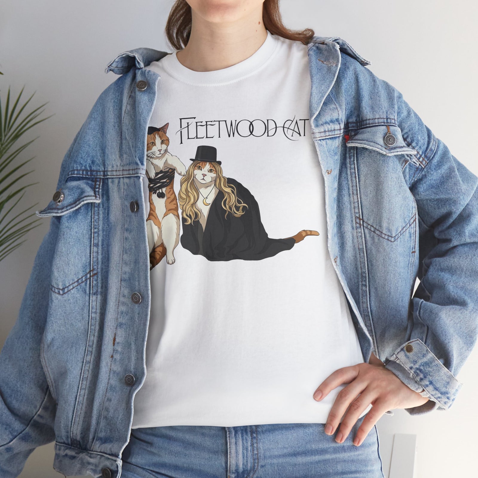 Fleetwood Cat T-Shirt – Vintage Band-Inspired Cat Graphic Tee