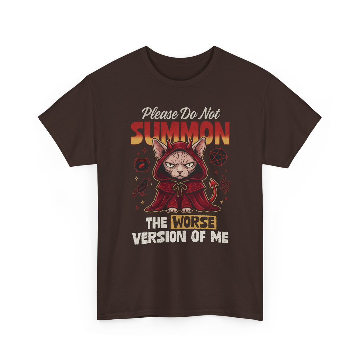 Gothic Witchy Cat T-Shirt — Witch Cat Graphic Tee