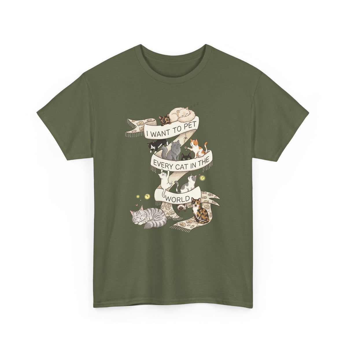 I Want to Pet Every Cat in the World T-Shirt — Cat Lover Tee
