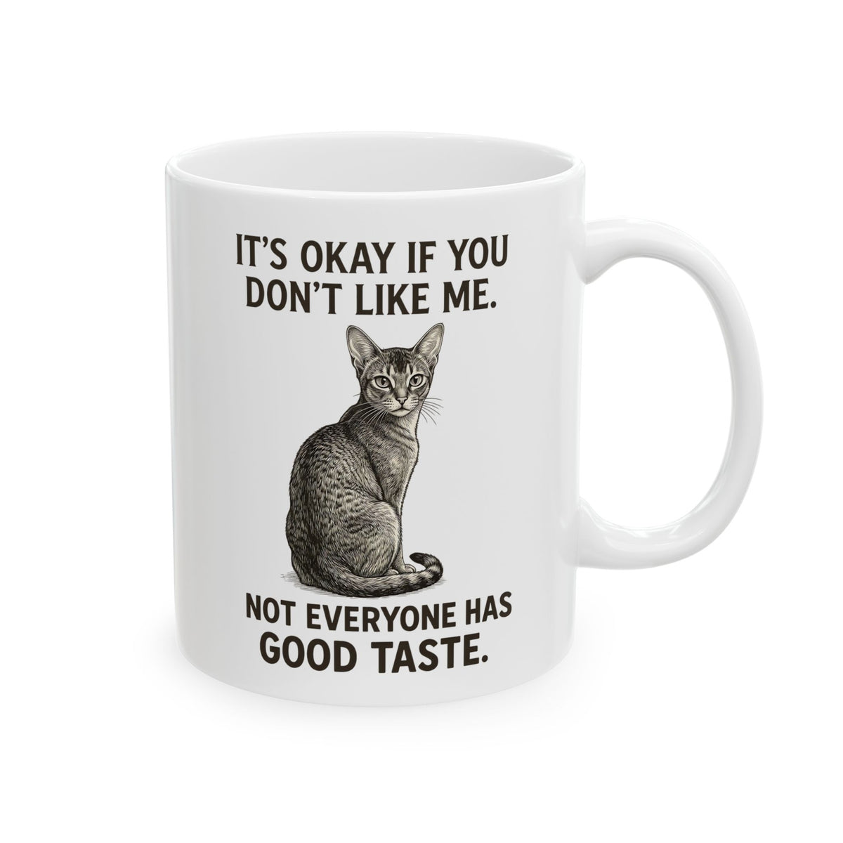 Sassy Cat 'It's Okay If You Don't Like Me' Ceramic Mug