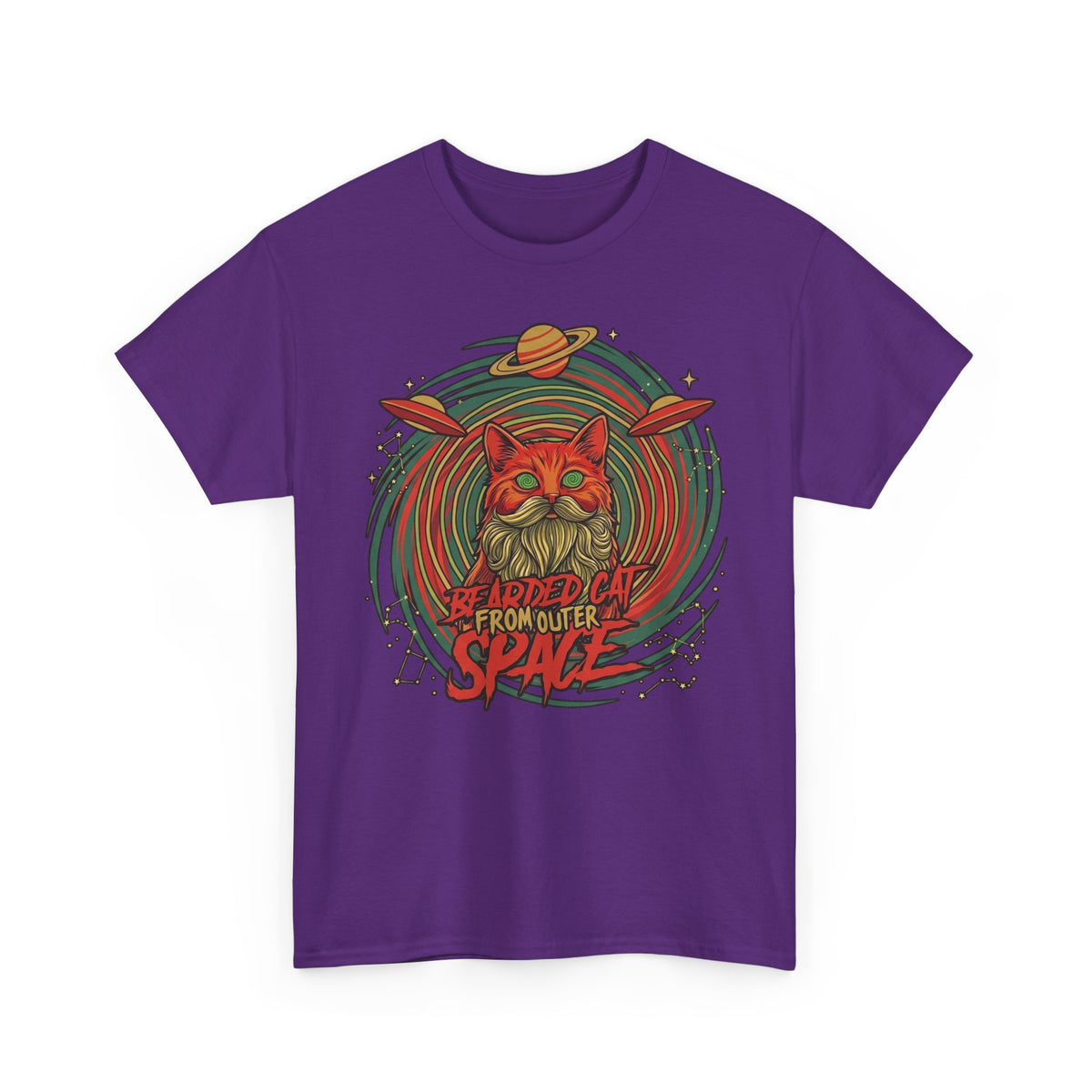 Bearded Cat from Outer Space T-Shirt