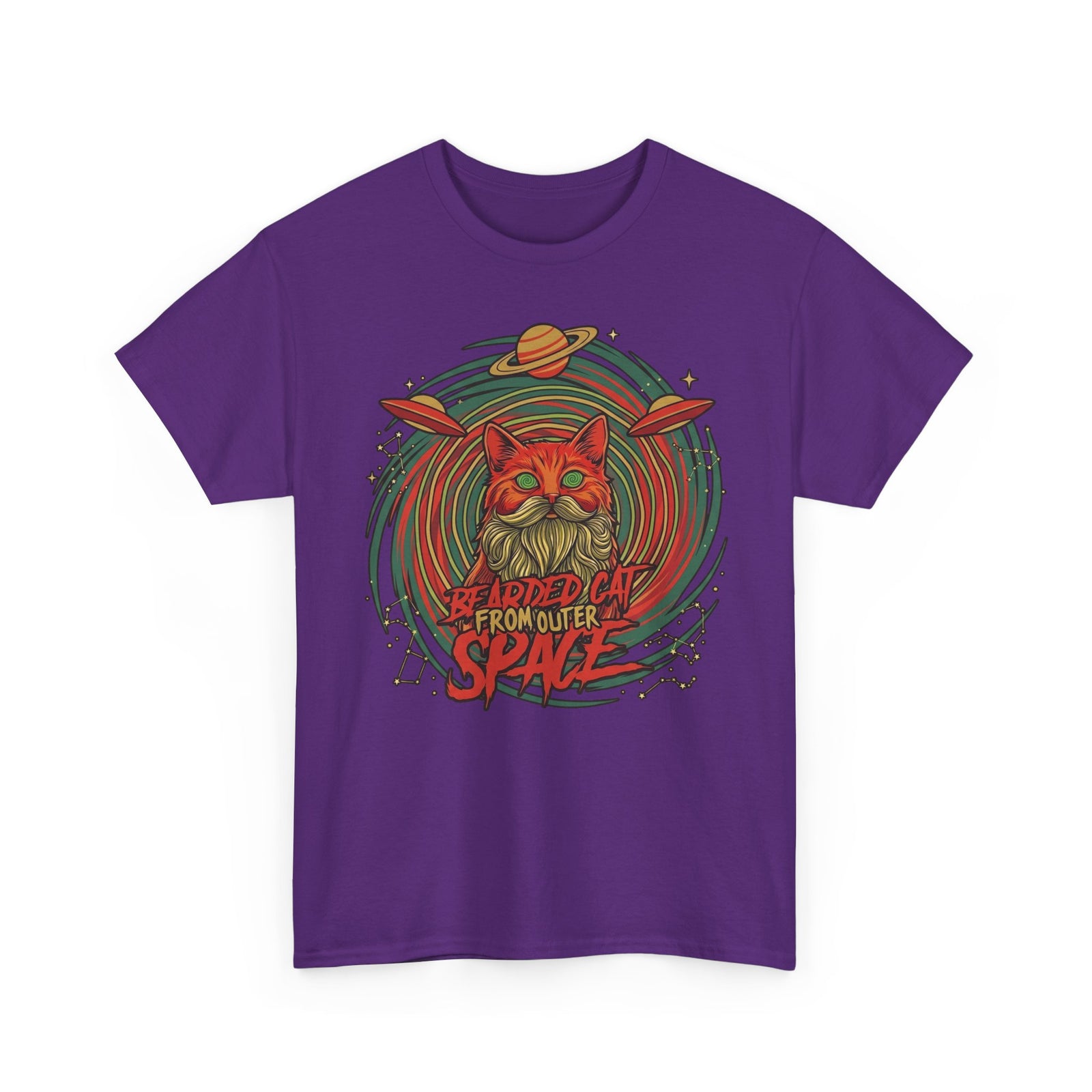 Bearded Cat from Outer Space T-Shirt
