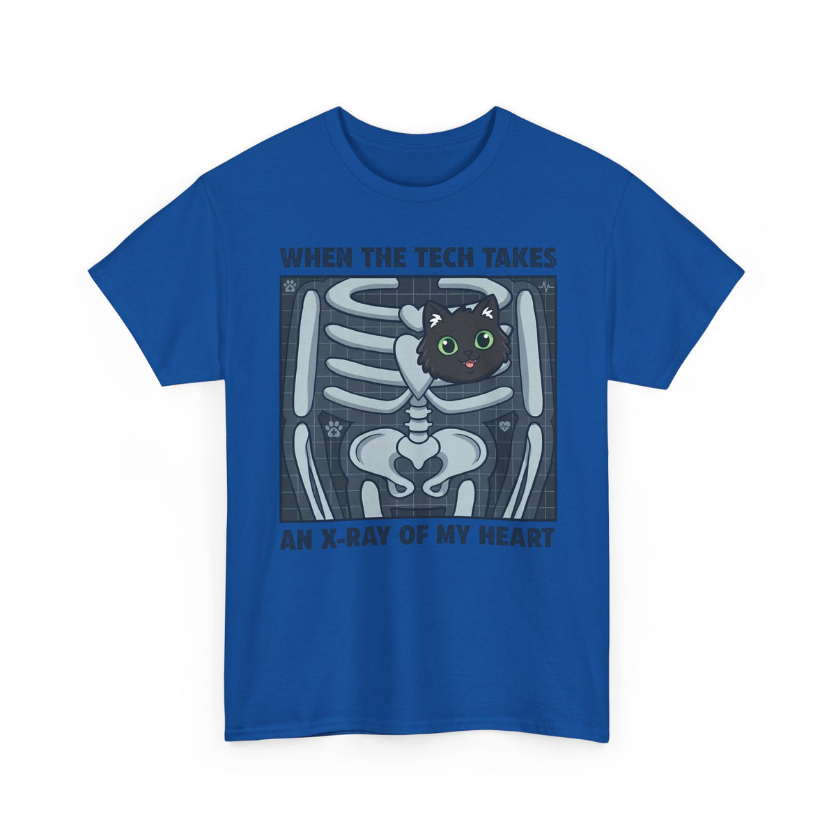 MY HEART IS 100% CAT T-Shirt — Cat Lover Tee