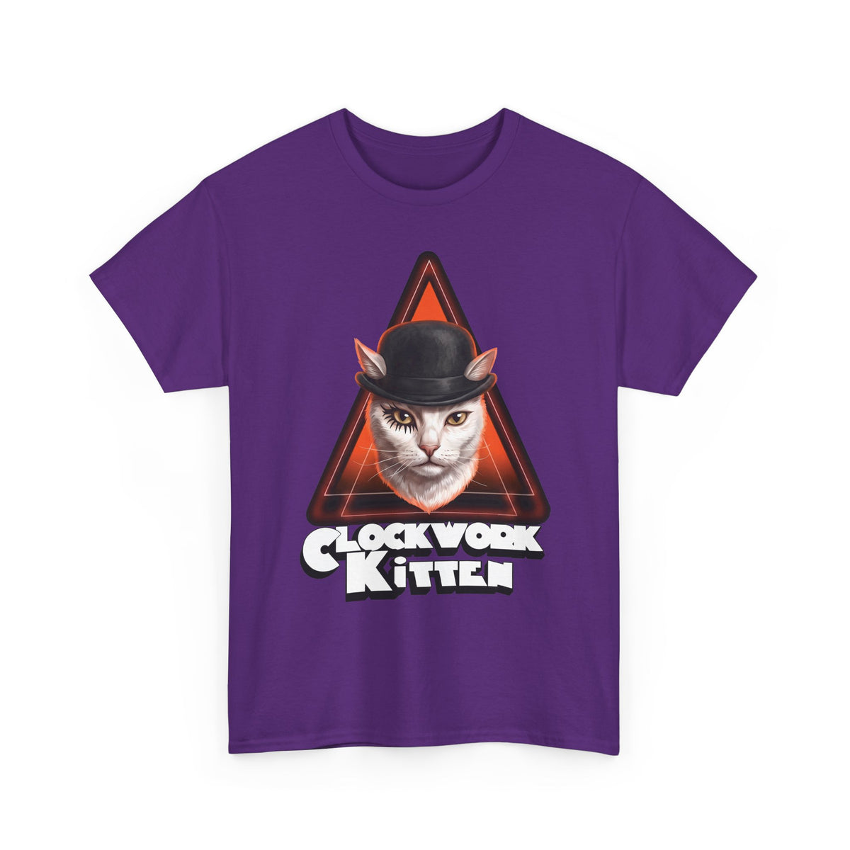 Clockwork Kitten T-Shirt — Funny Clockwork Orange Cat Parody Tee