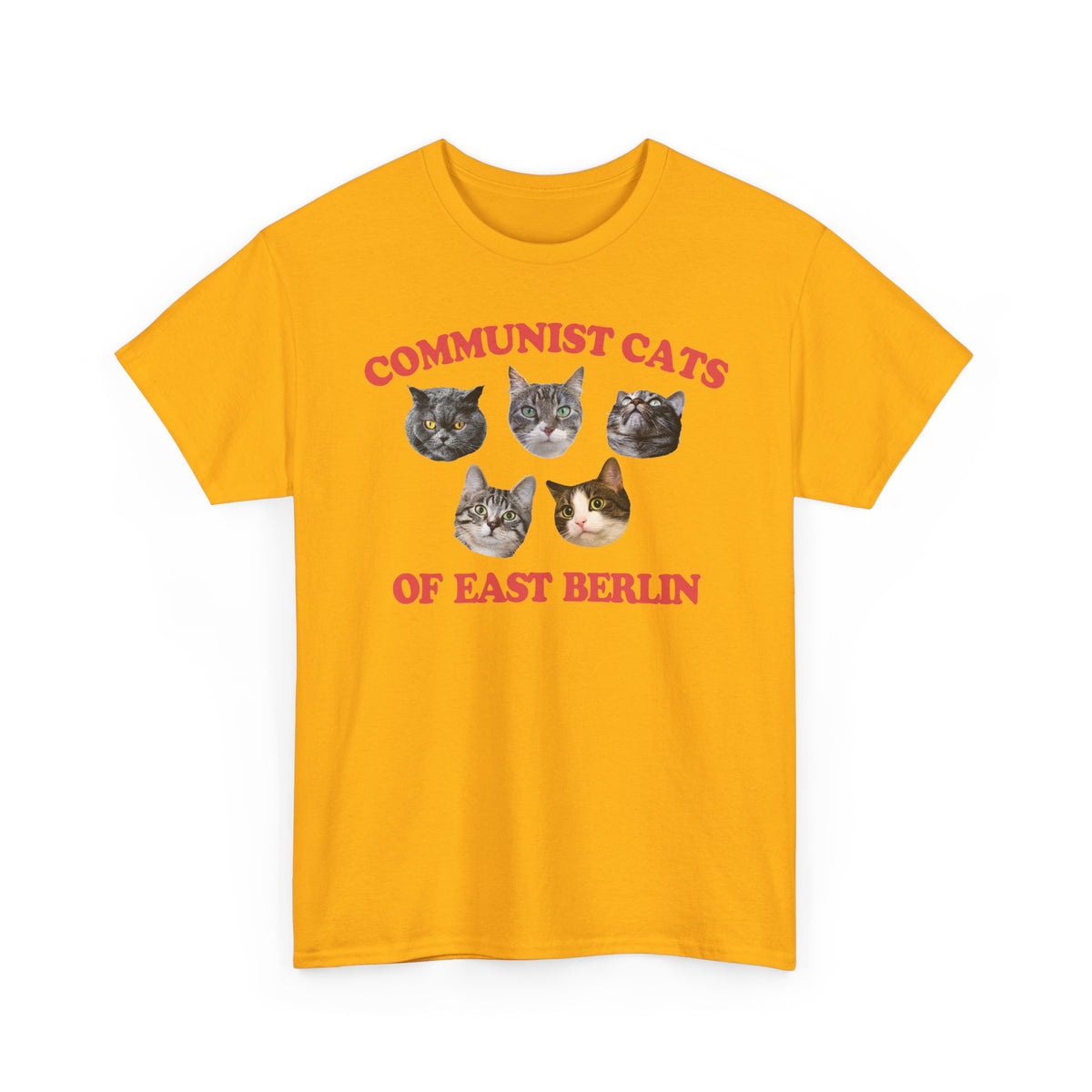 Communist Cats of East Berlin T-Shirt — Retro Socialist Cat Tee