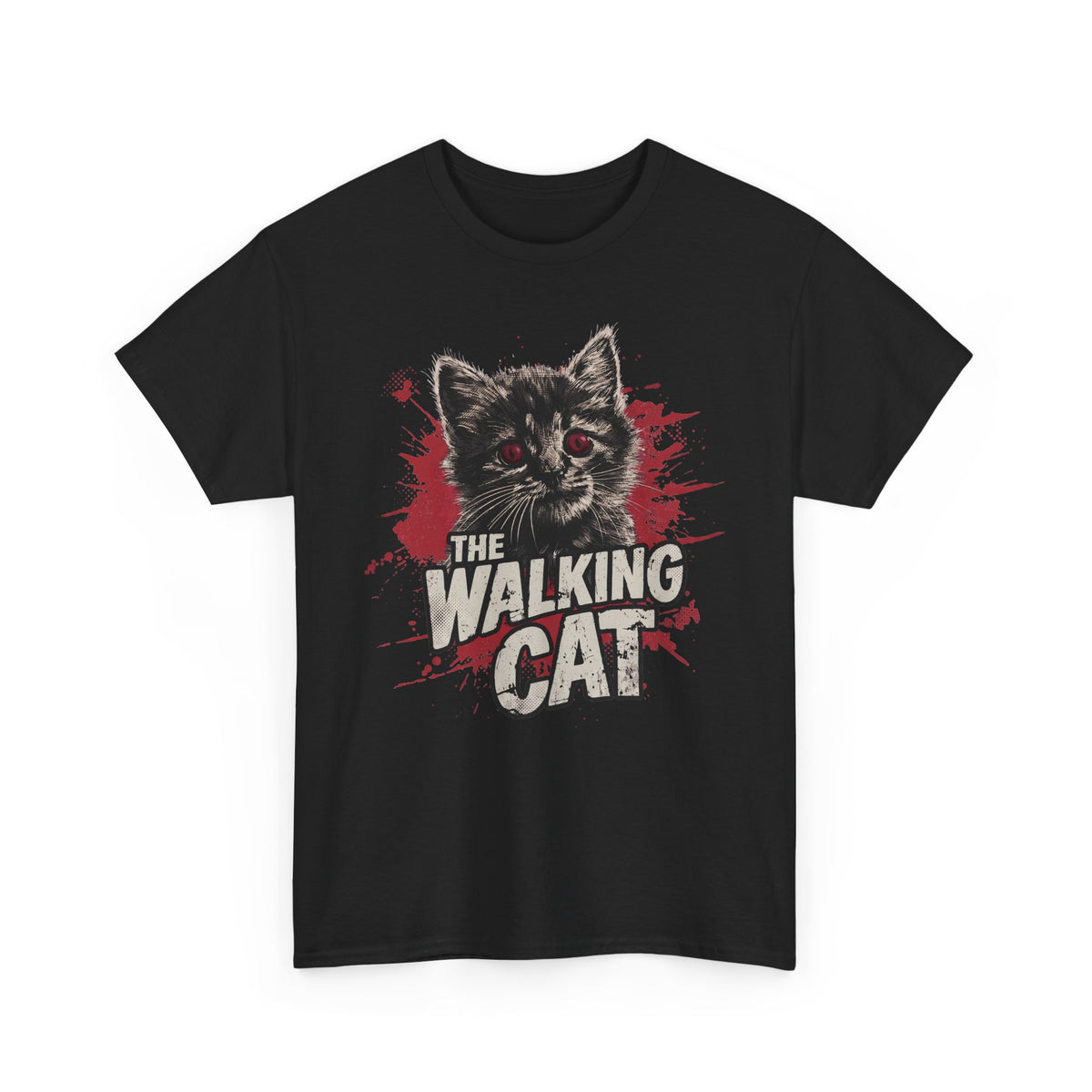 The Walking Cat T-Shirt — Funny Zombie Horror Movie Parody Tee