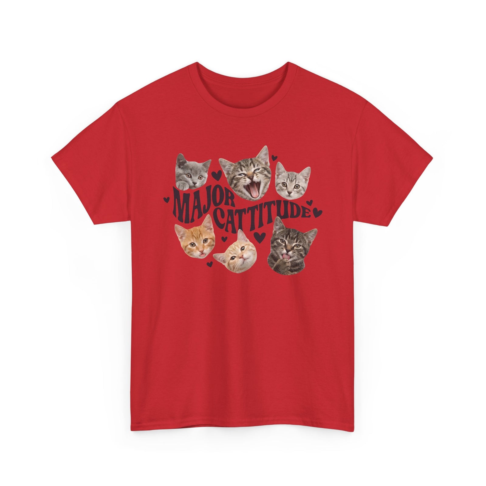 Major Cattitude T-Shirt Funny Cat Attitude Tee