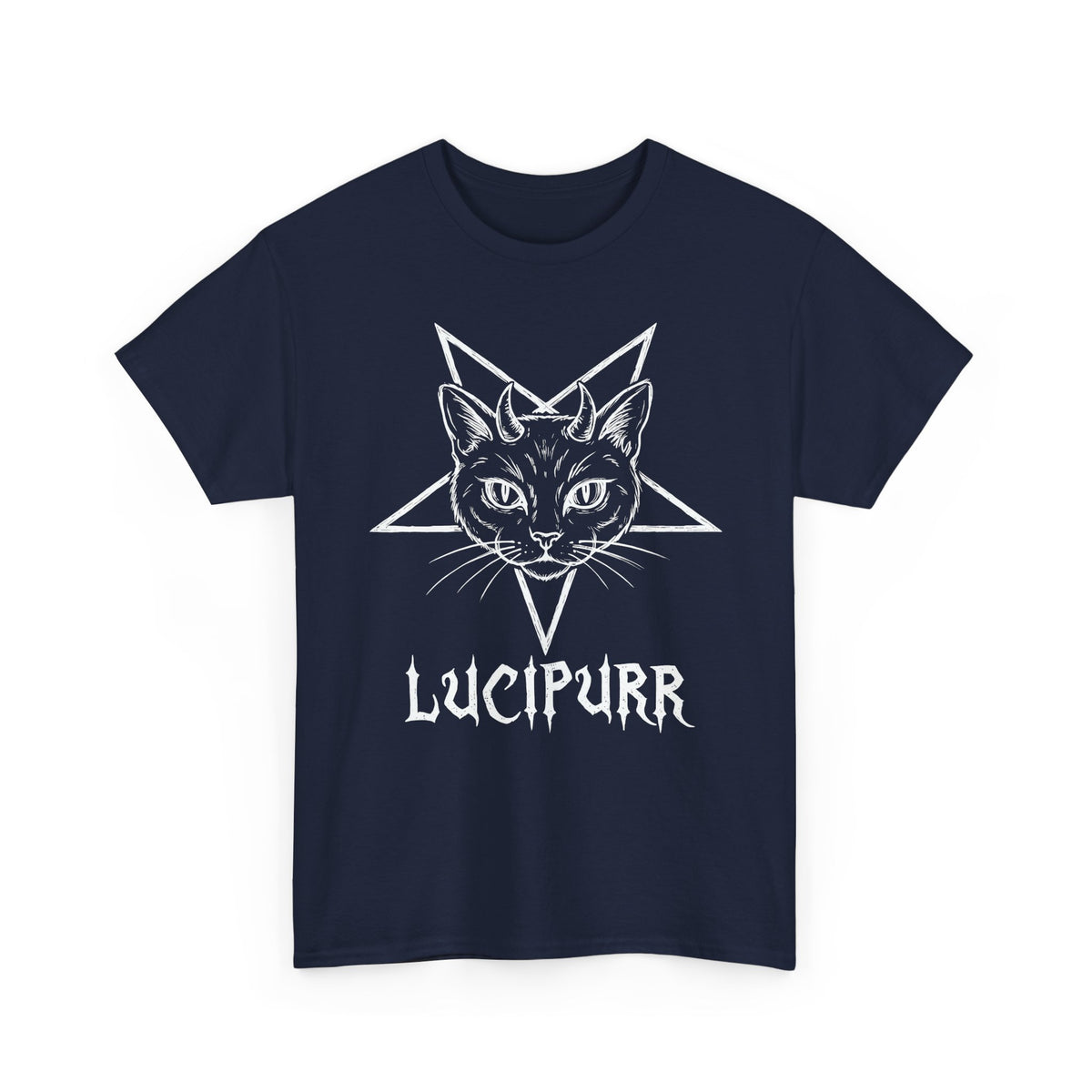 Lucipurr Lucifer Cat T-Shirt — Gothic Cat Tee