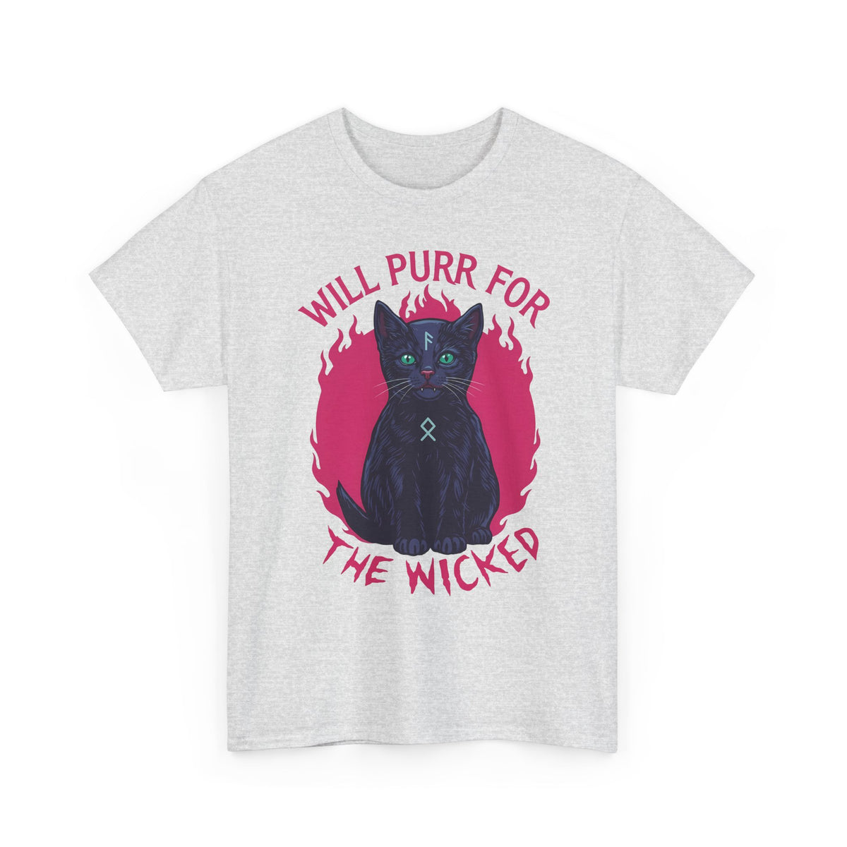 Will Purr For the Wicked Black Cat T-Shirt