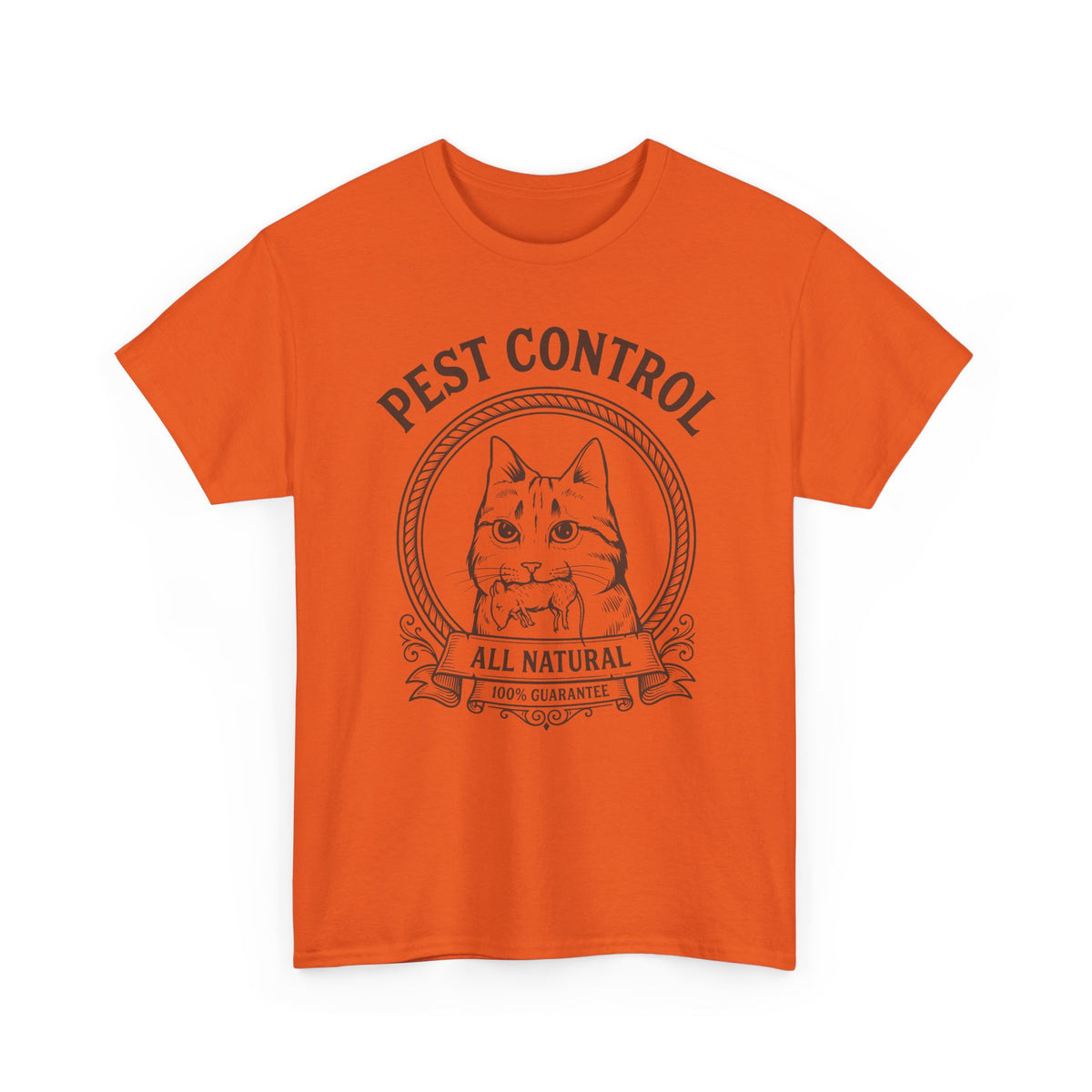 All Natural Pest Control – Funny Cat T-Shirt