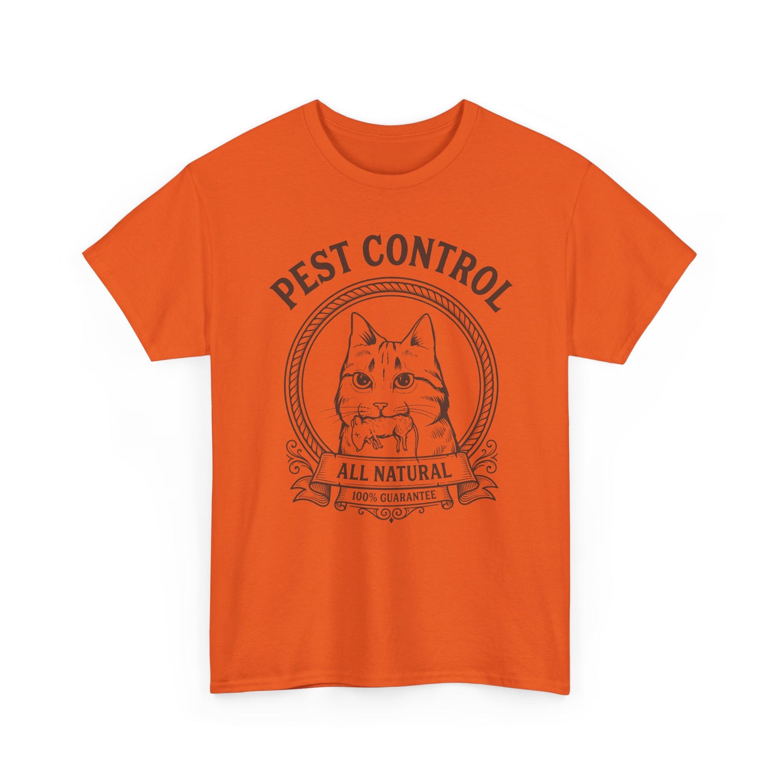 All Natural Pest Control – Funny Cat T-Shirt