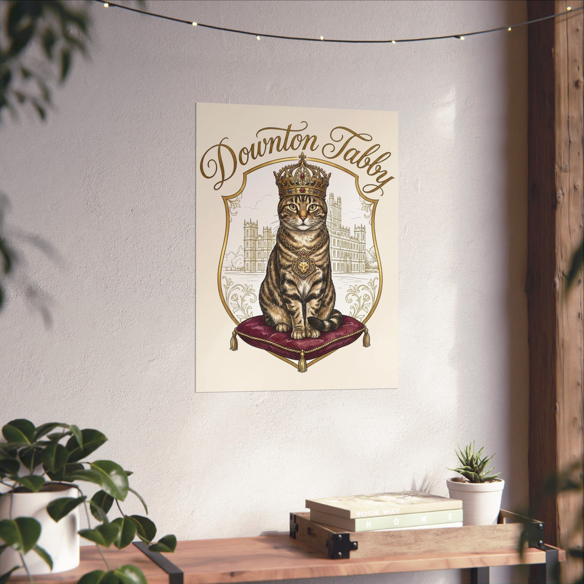 Downton Abbey Cat Parody Poster — Funny Period Drama Cat Poster