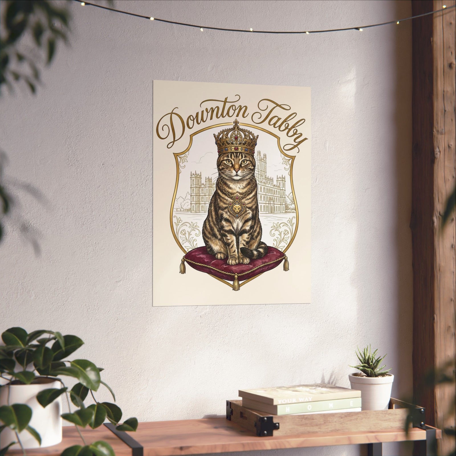 Downton Abbey Cat Parody Poster — Funny Period Drama Cat Poster