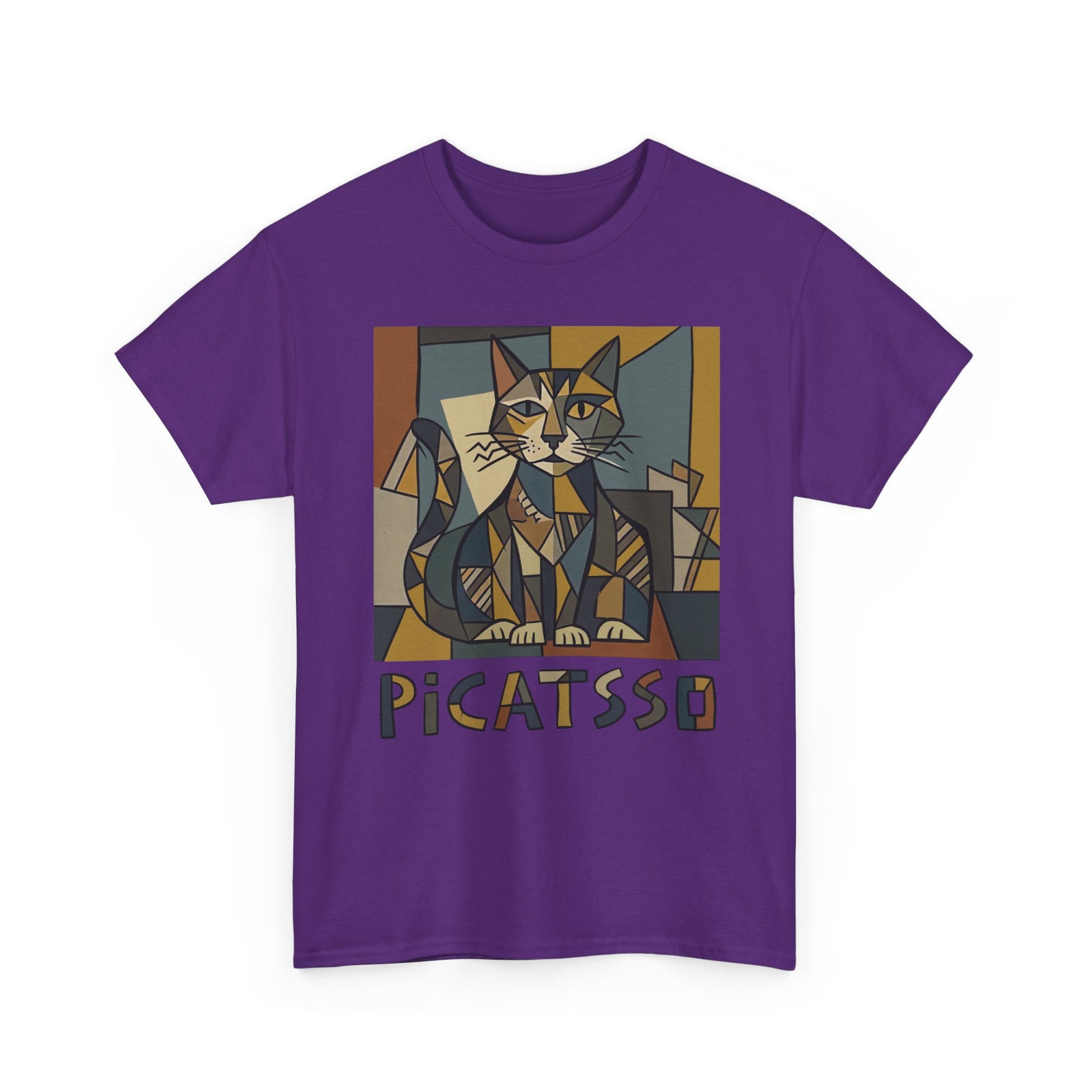 Picatsso Cat Art T-Shirt — Playful Cat Picasso Design