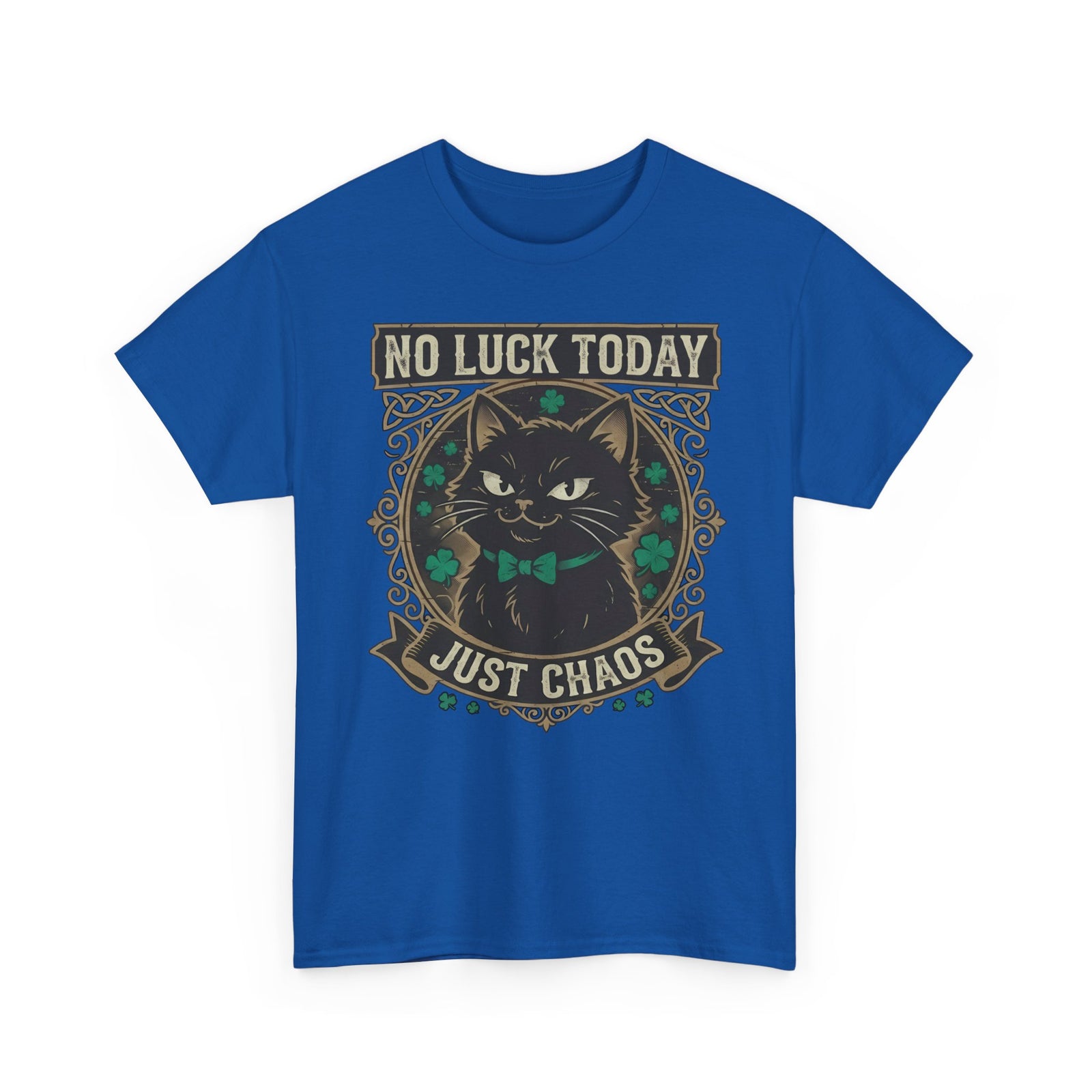 No Luck Today, Just Chaos — Black Cat T-Shirt