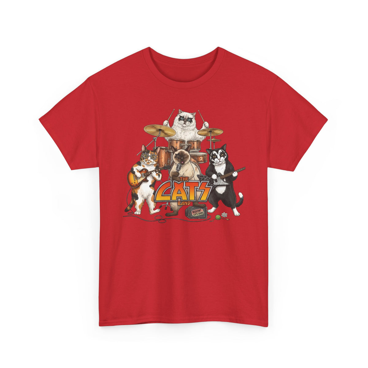 The Cats Band T-Shirt — Retro Cat Band Graphic Tee