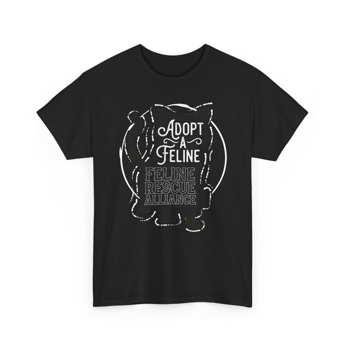 Adopt a Feline T-Shirt – Feline Rescue Alliance Cat Shirt, Cat Lover Graphic Tee