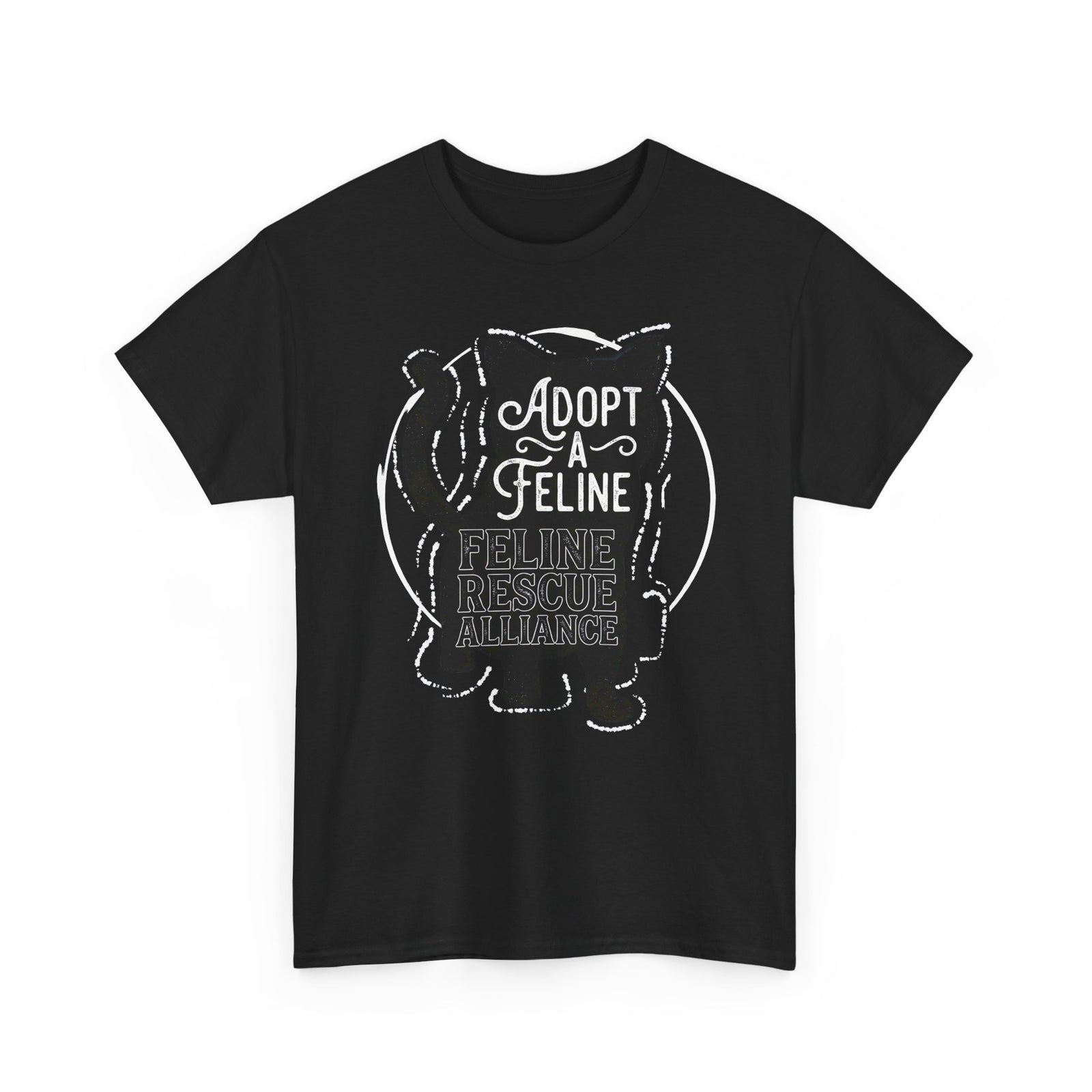 Adopt a Feline T-Shirt – Feline Rescue Alliance Cat Shirt, Cat Lover Graphic Tee