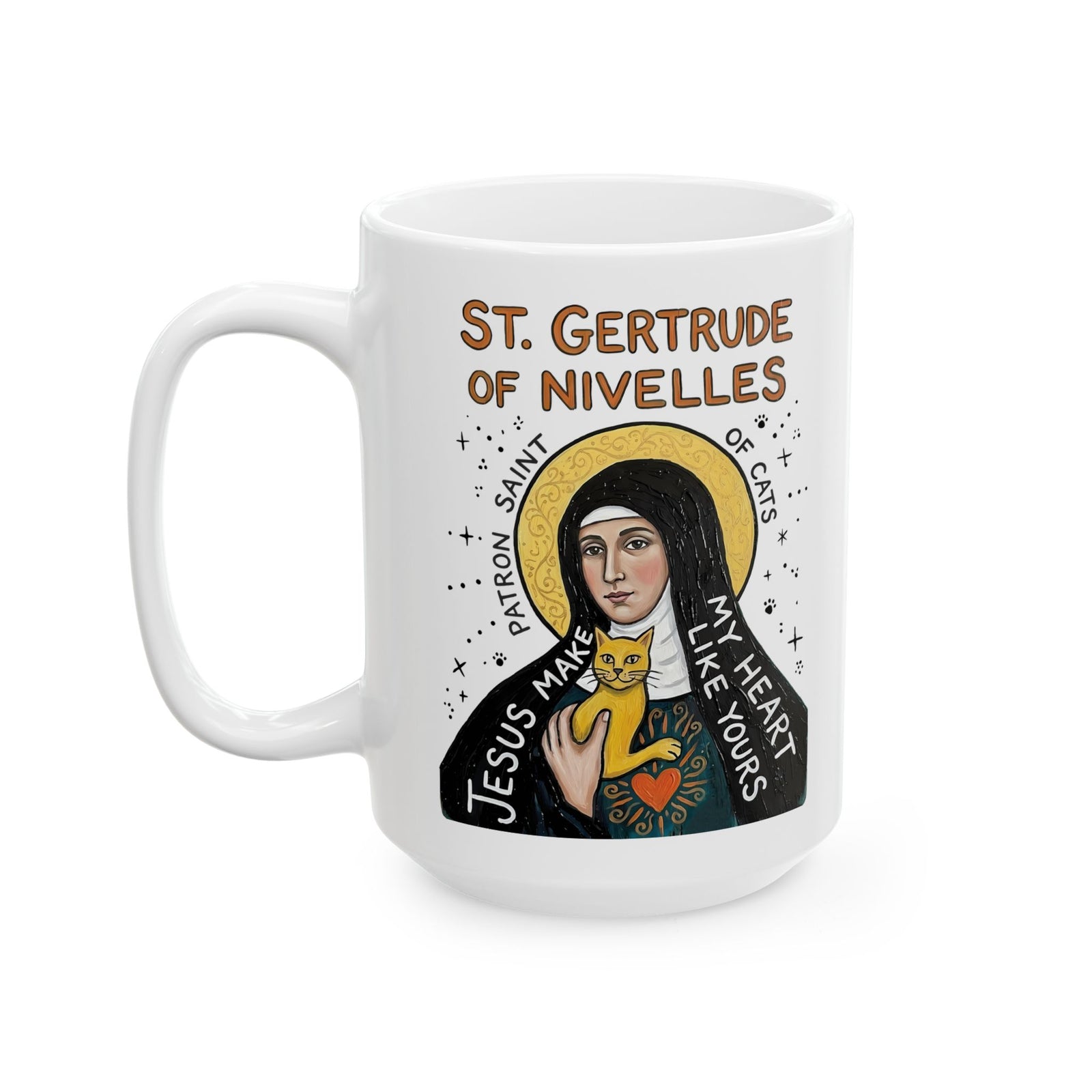 Saint Patron of Cats Ceramic Mug