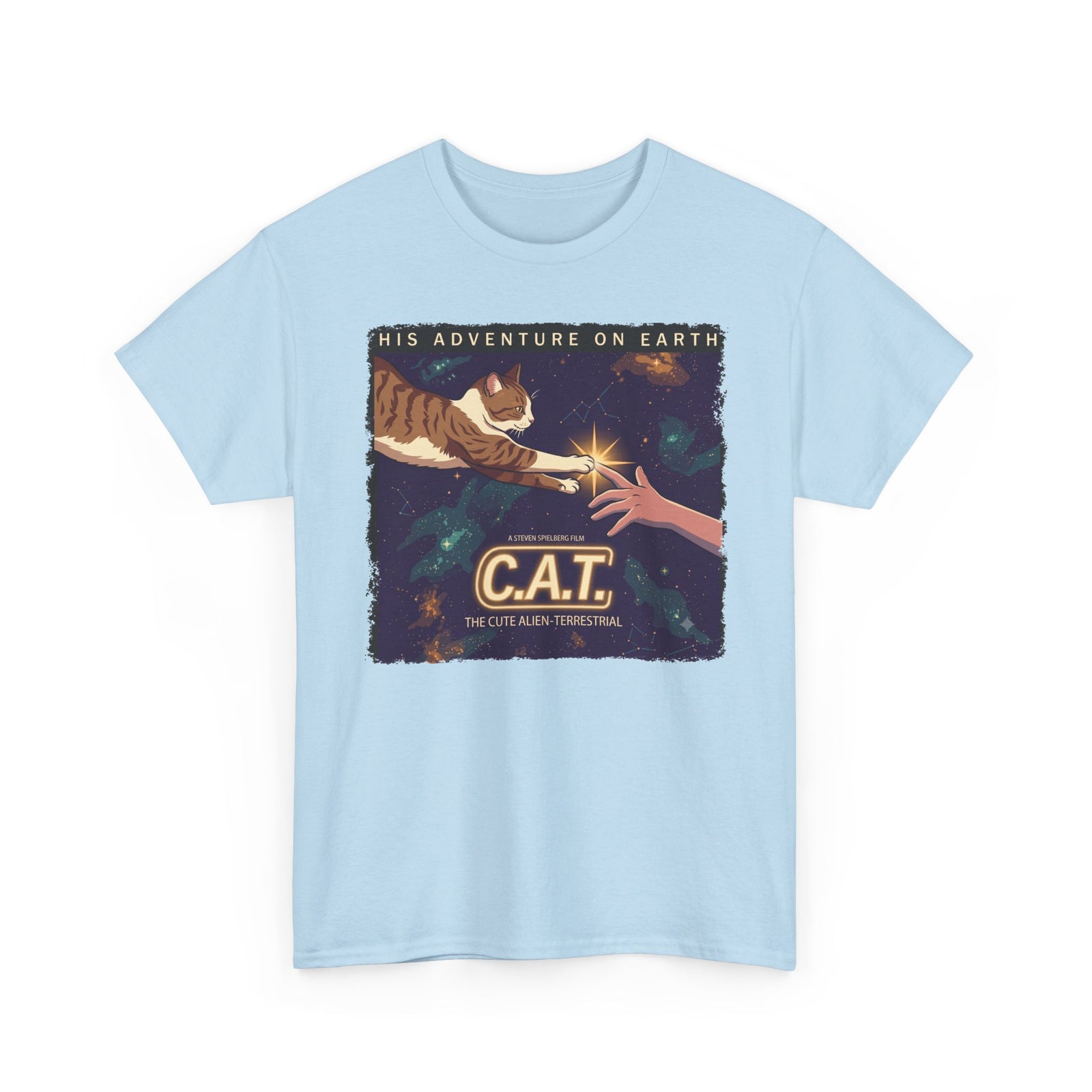 Cat Space Tee — "C.A.T. The Interstellar Traveler" Graphic T-Shirt