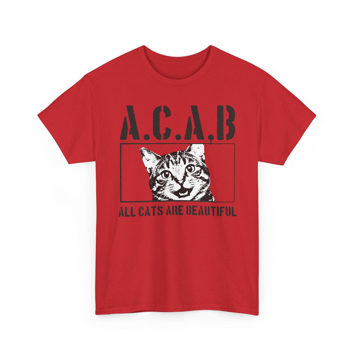 ACAB “All Cats Are Beautiful” T-Shirt — Cute Cat Lover Graphic Tee