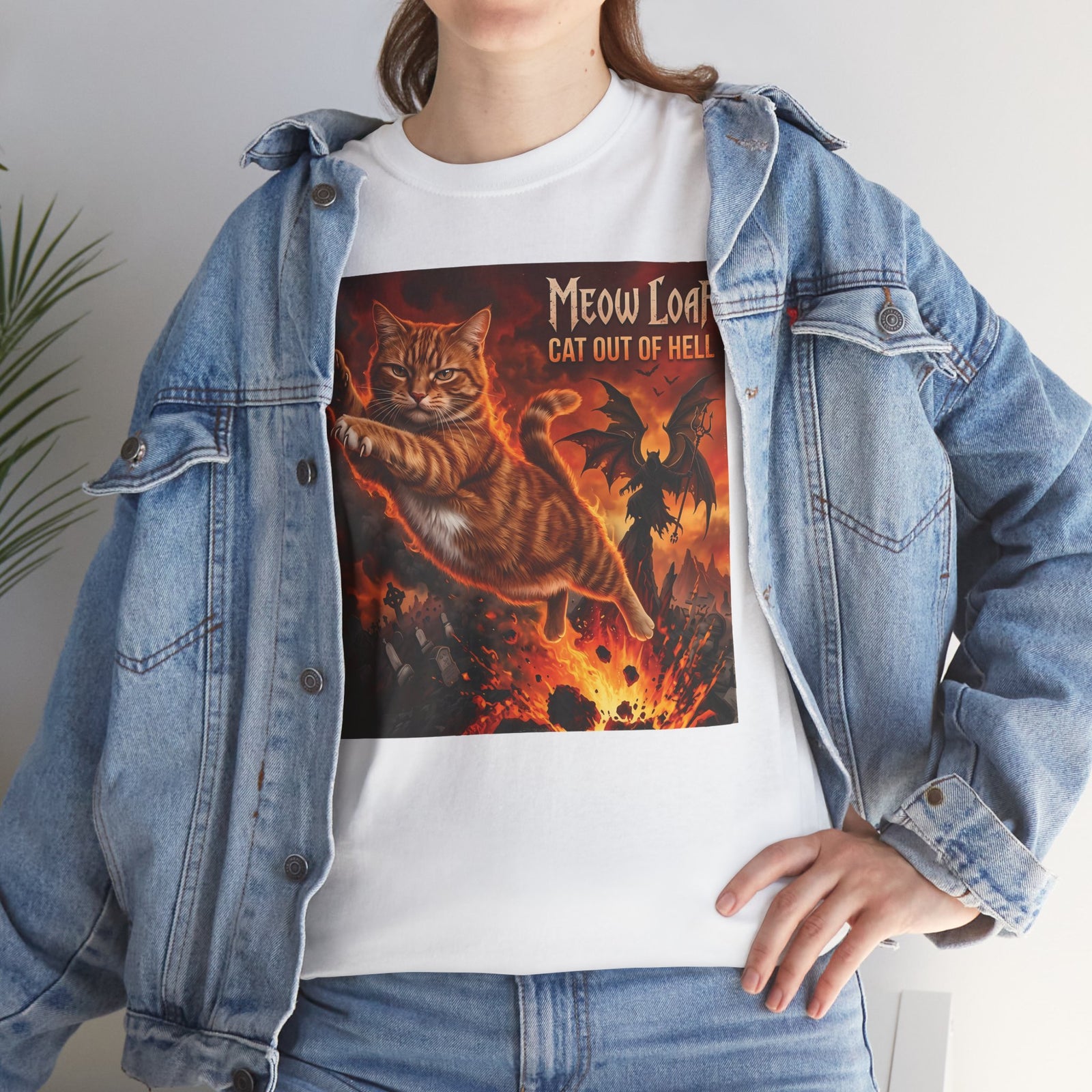 Meow Loaf Cat Out of Hell T-Shirt — Funny Gothic Cat Tee