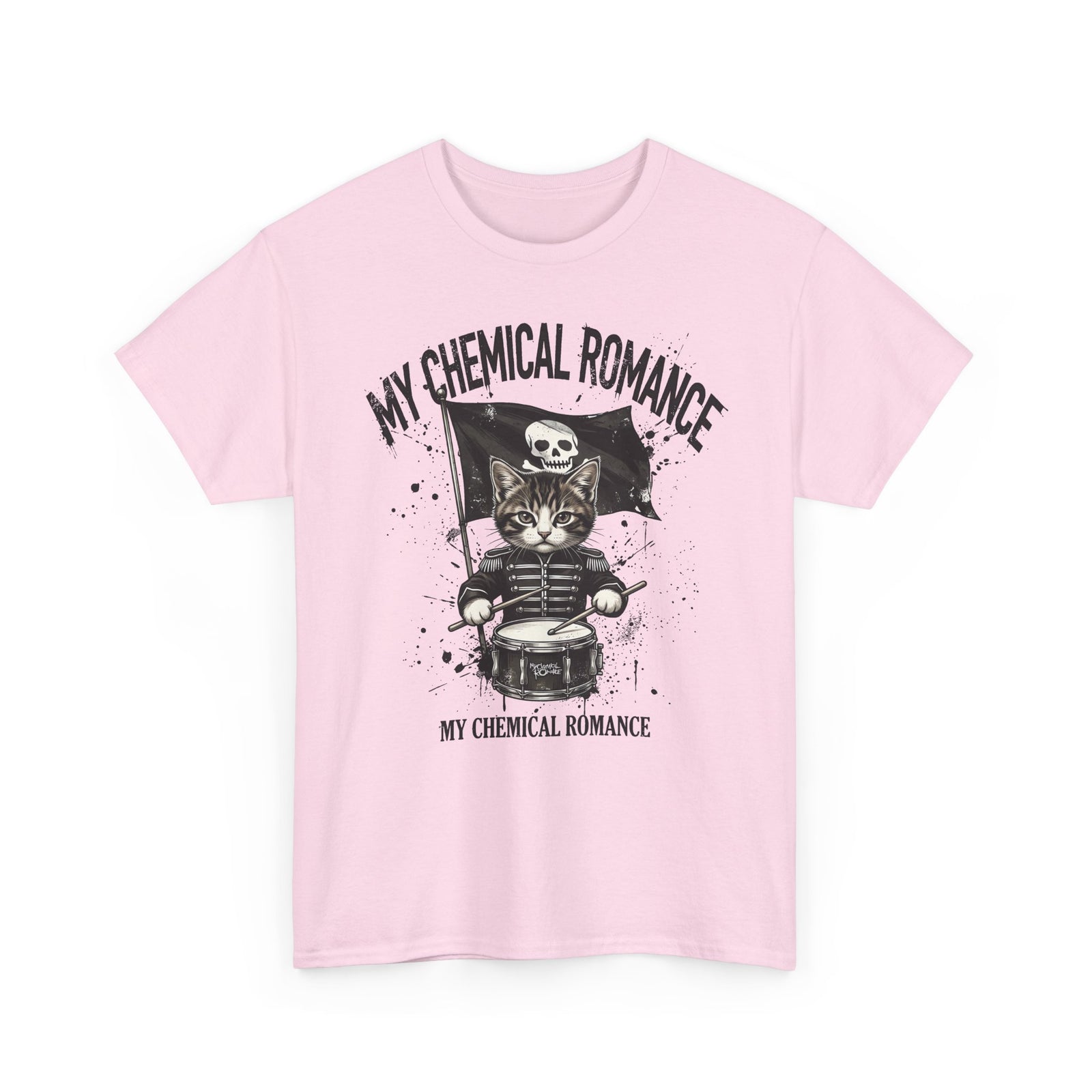 My Chemical Romance Cat Skull Tee — Gothic Band Shirt