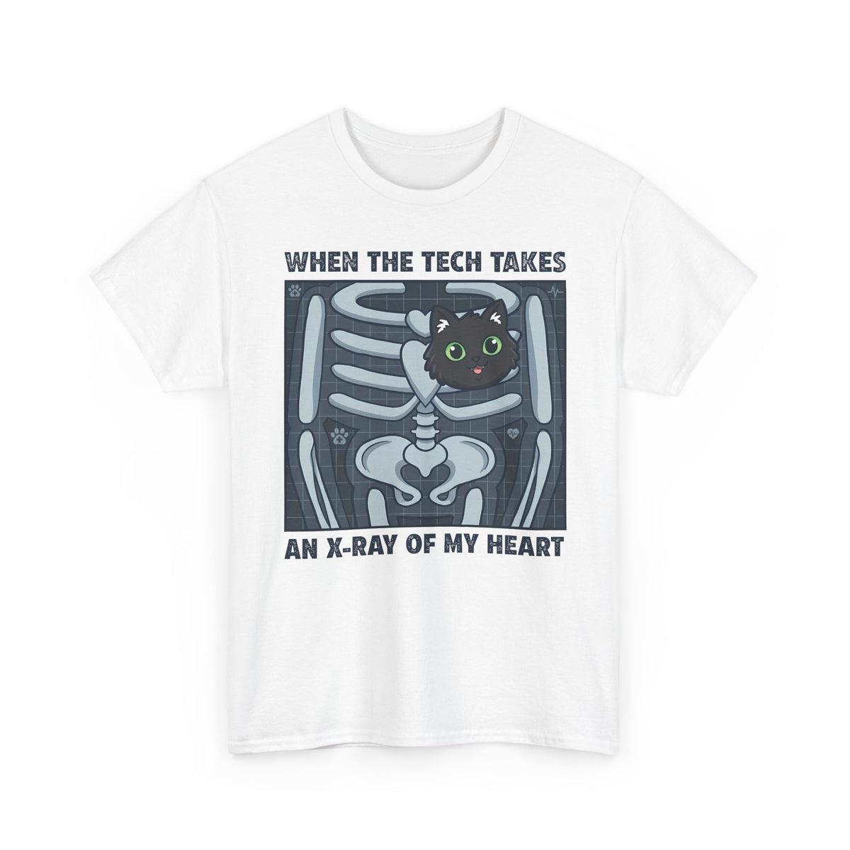 MY HEART IS 100% CAT T-Shirt — Cat Lover Tee