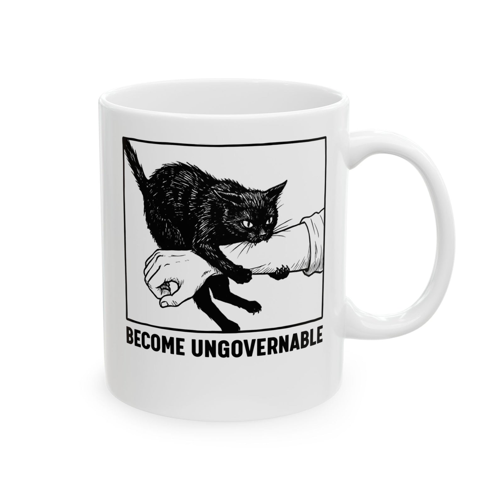 Become Ungovernable Cat Ceramic Mug