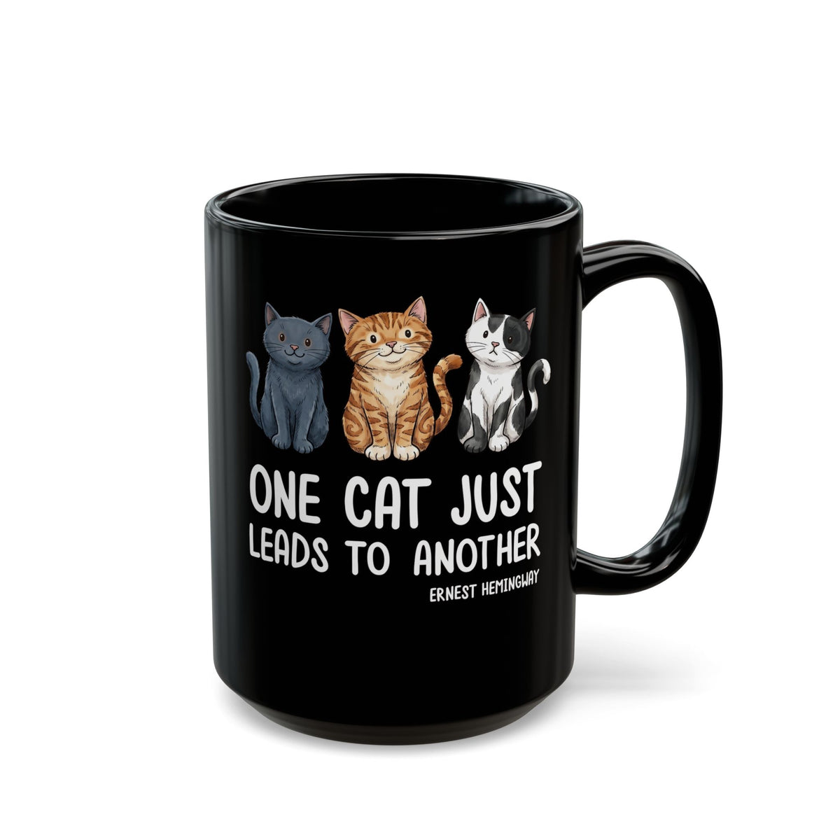 One Cat Just Leads To Another T‑Mug — Funny Cat Lover Mug