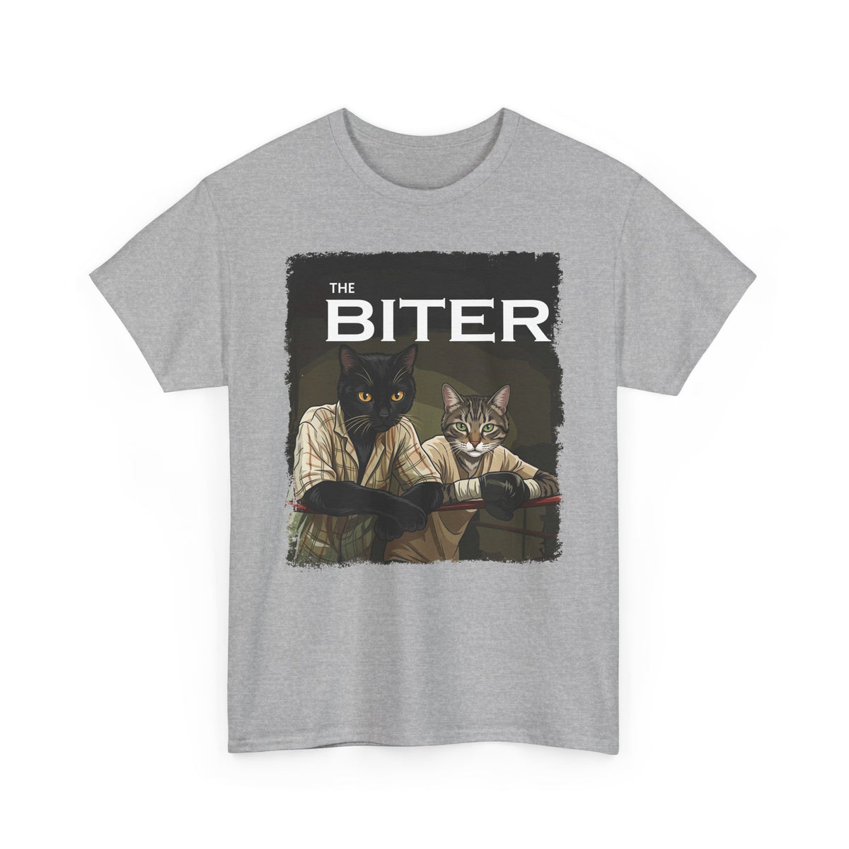 The Biter Cat T-Shirt — Retro Boxing Cats Graphic Tee