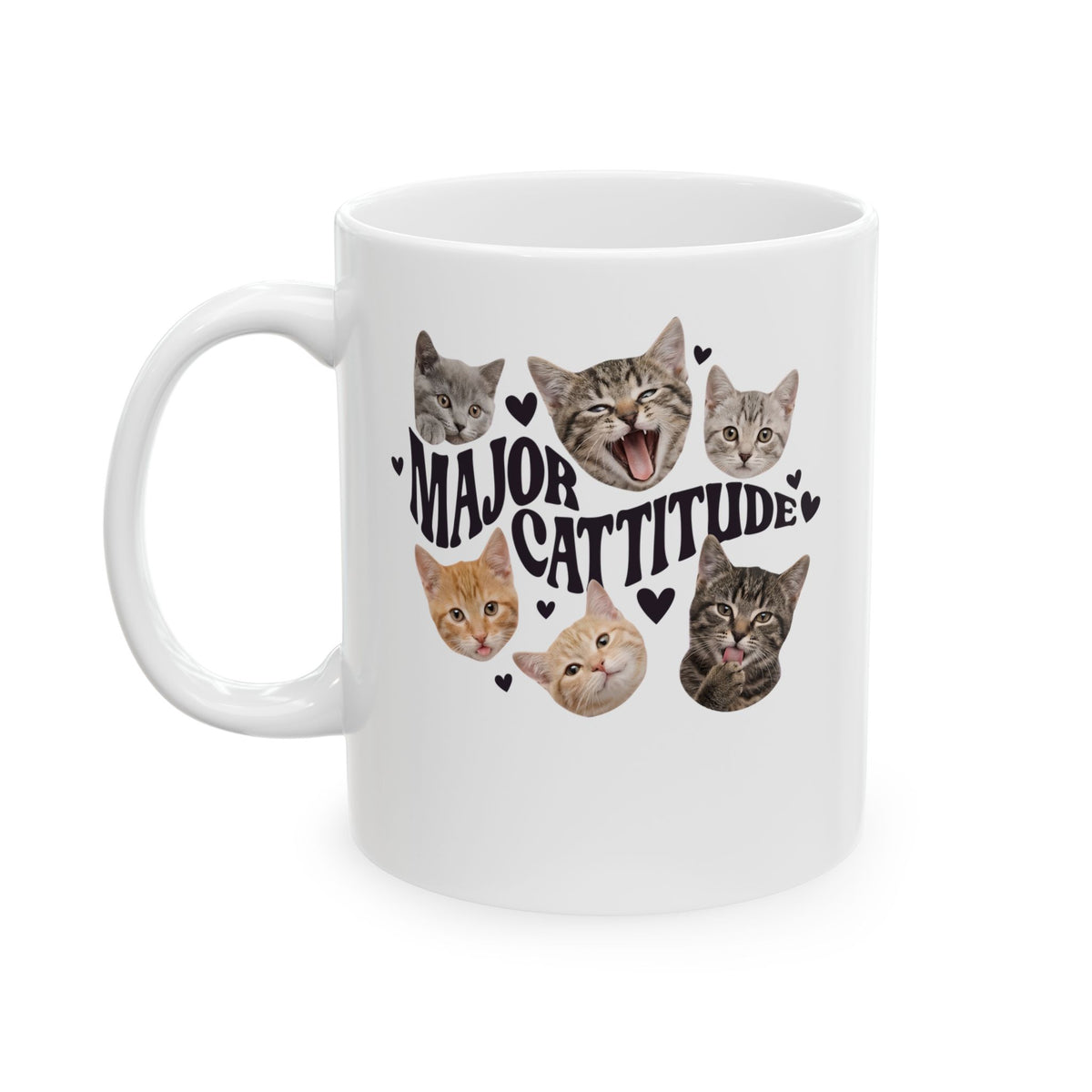 Major Cattitude Ceramic Mug Funny Cat Attitude Mug