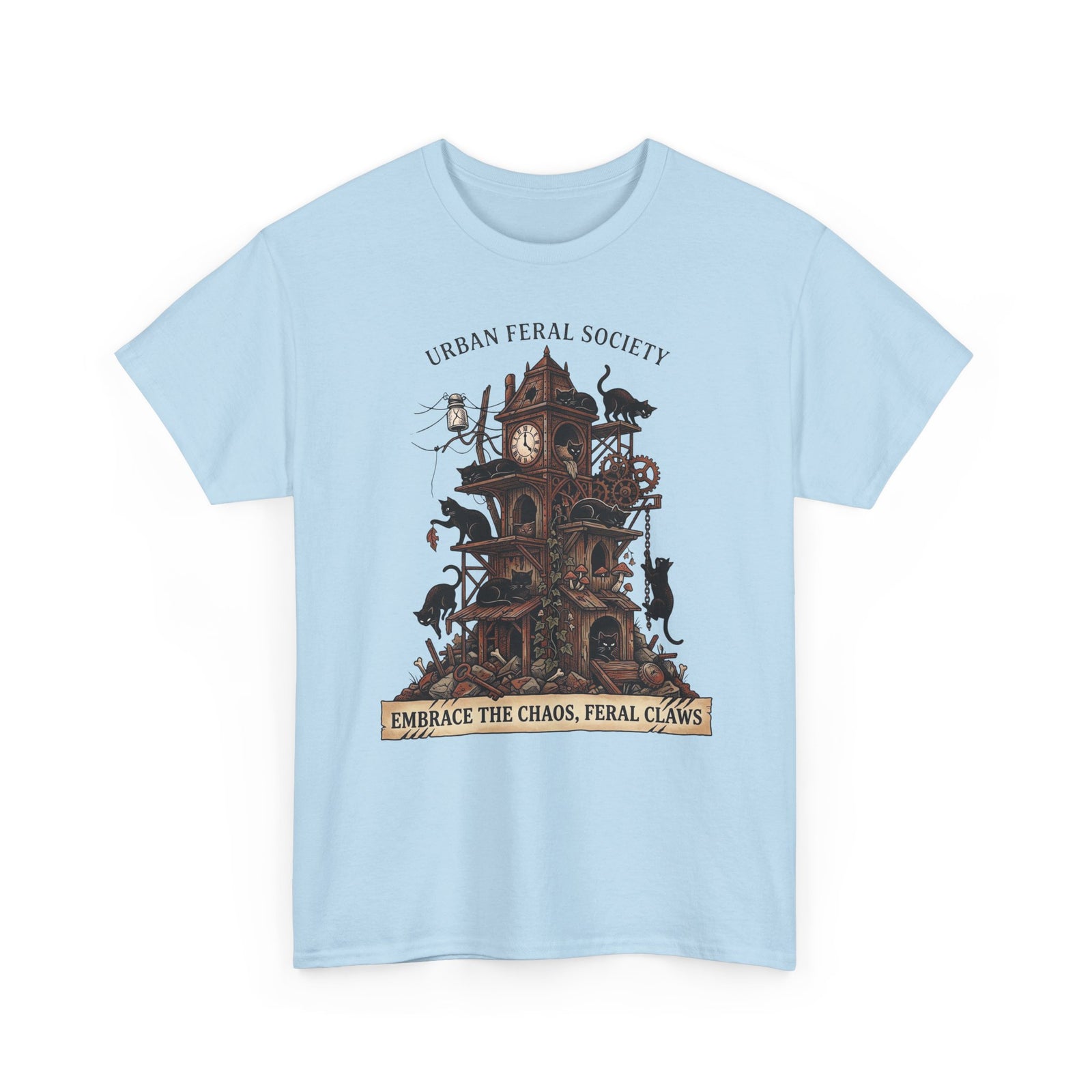 Black Cats Urban Feral Society T-Shirt