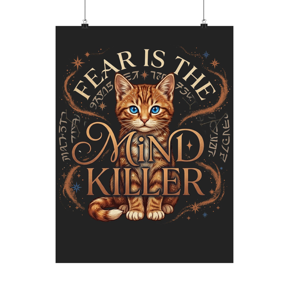 Cute Cat "Fear Is the Mind Killer" Poster