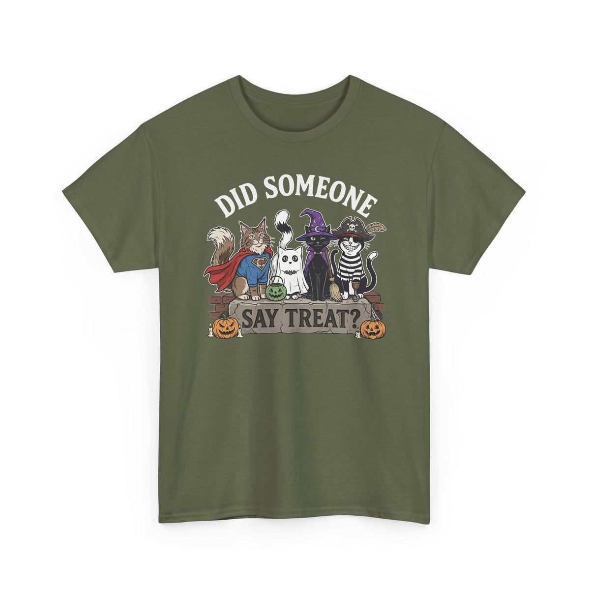 Halloween Cats "Did Someone Say Treat?" T-Shirt