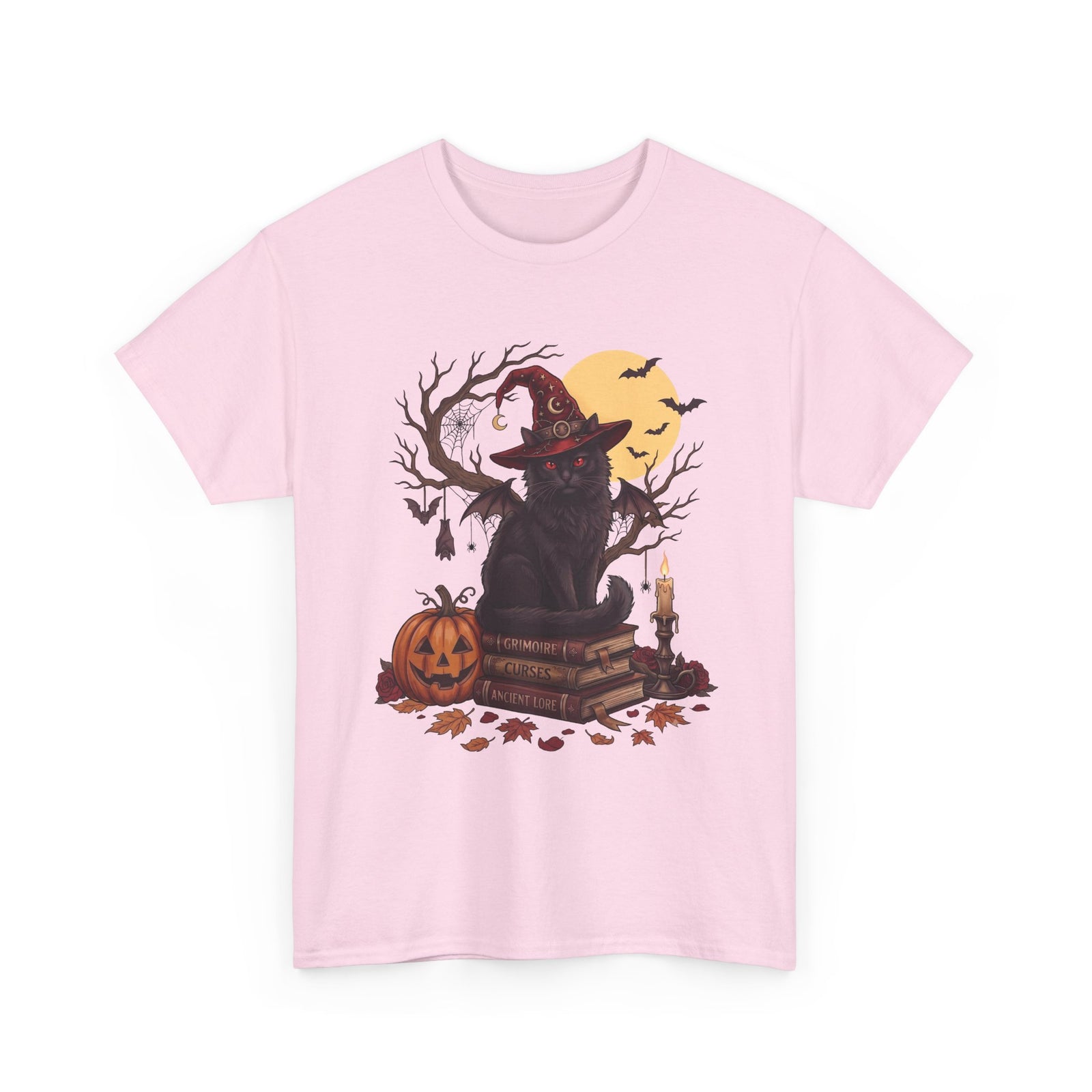 Ancient Lore Bat-Winged Black Cat Shirt — Gothic Witchy Halloween T-Shirt