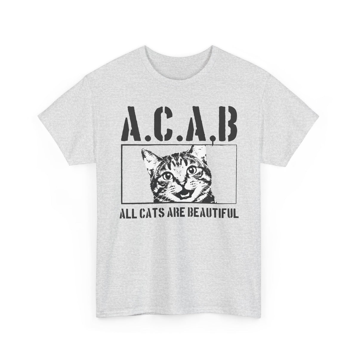 ACAB “All Cats Are Beautiful” T-Shirt — Cute Cat Lover Graphic Tee