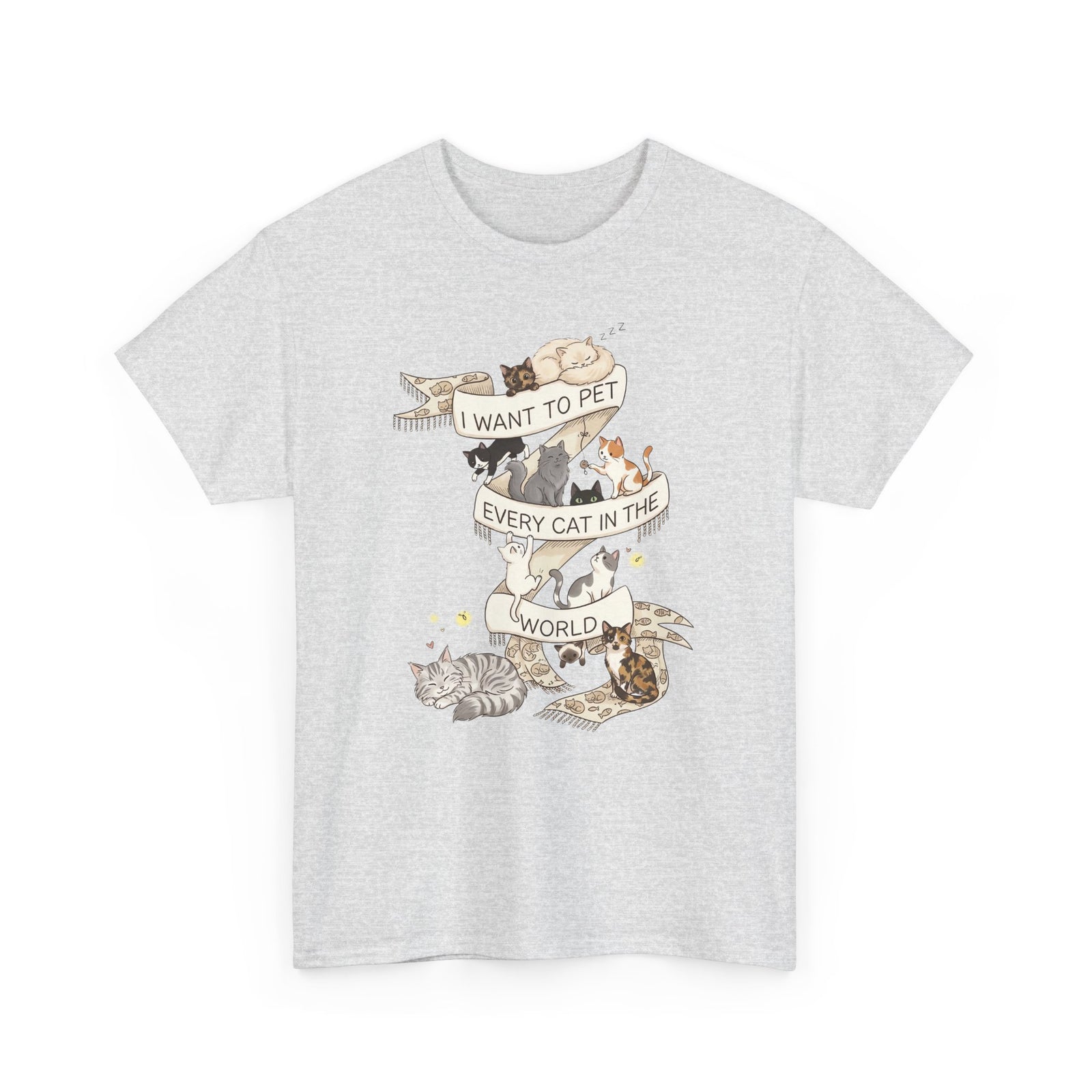 I Want to Pet Every Cat in the World T-Shirt — Cat Lover Tee
