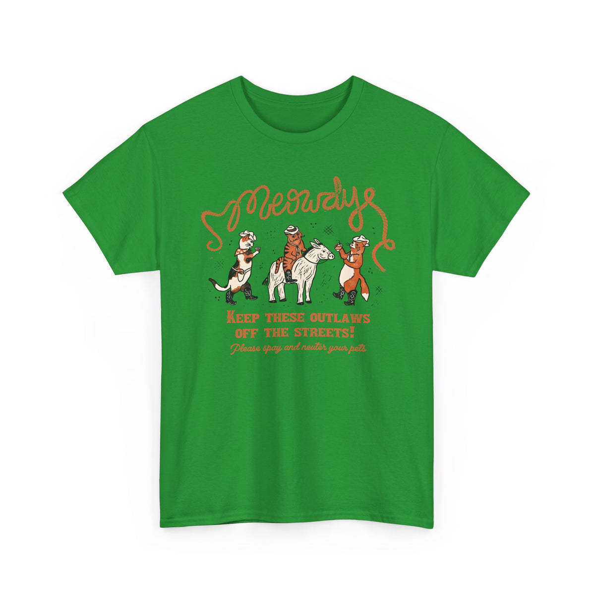 Meowdy Cat T-Shirt — Funny Cowgirl Cat Tee