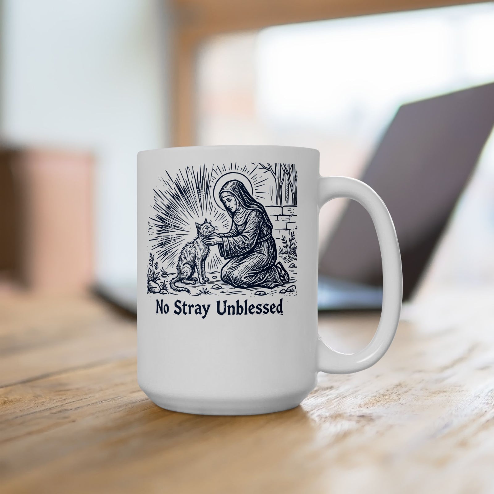 "Every Cat Is Blessed" Cat Ceramic Mug